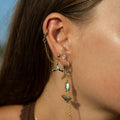 Whale Tail Cartilage Chain Earring