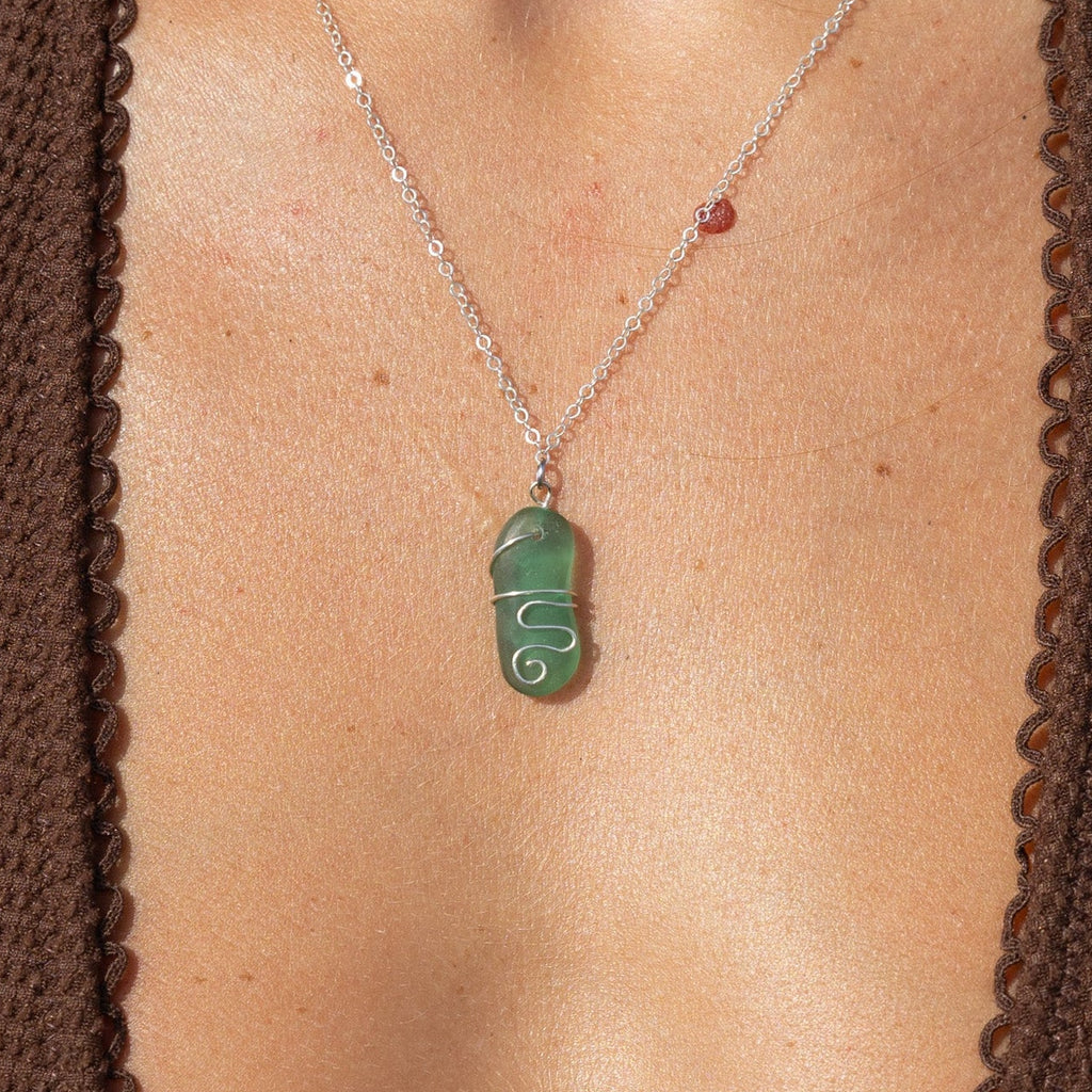 Ocean Mist Sea Glass Necklace