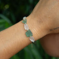 Gold Filled Emerald Sea Glass Bracelet