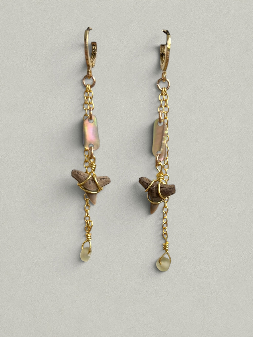 Mermaid Shark Tooth Earrings — Ivory Tide