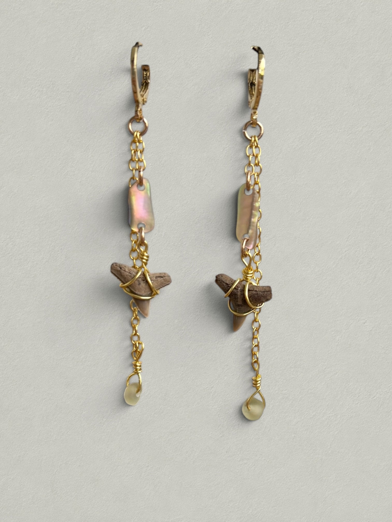 Mermaid Shark Tooth Earrings — Ivory Tide