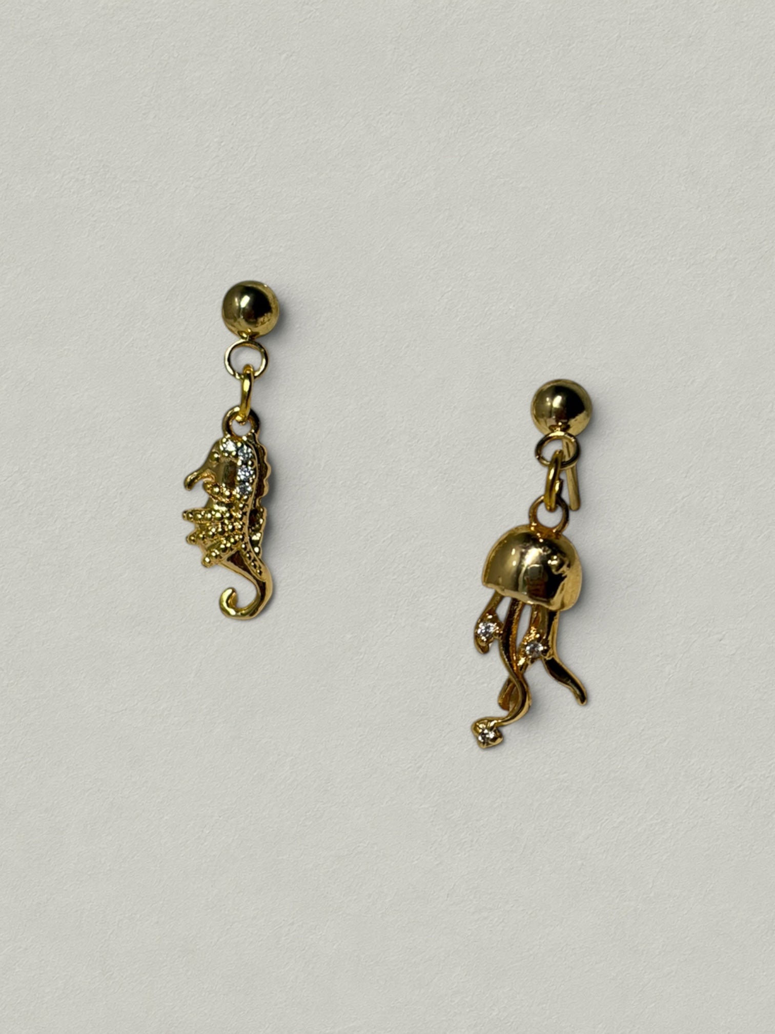 Jellyfish & Seahorse Studs