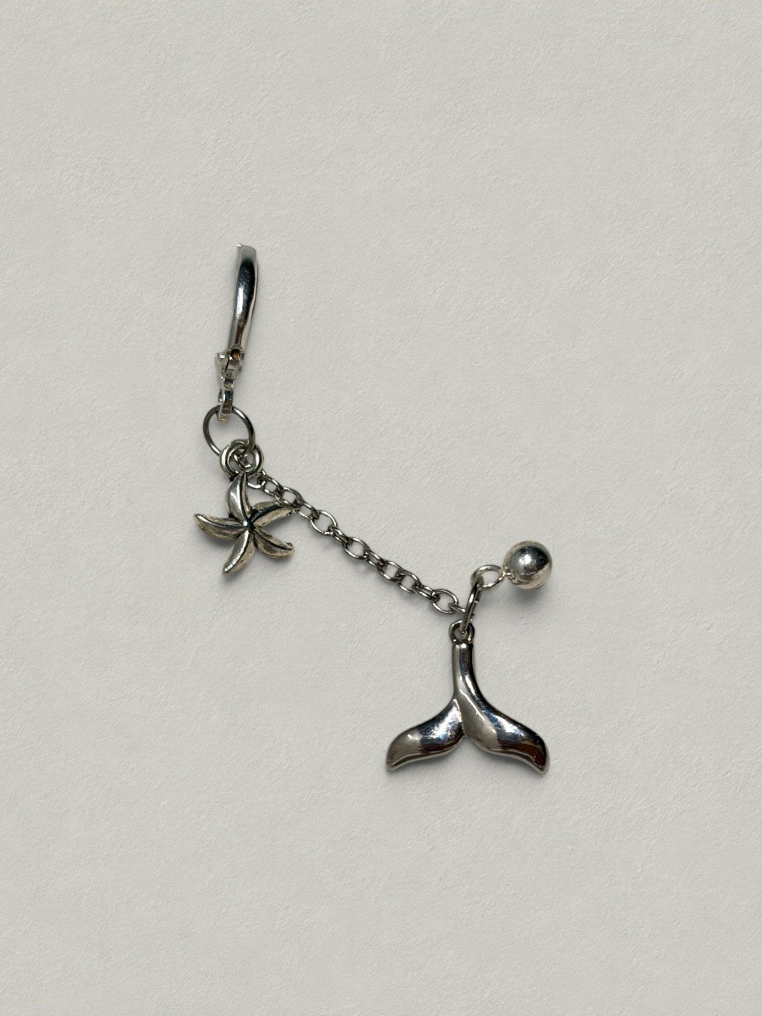 Starfish & Whale Tail Cartilage Earring