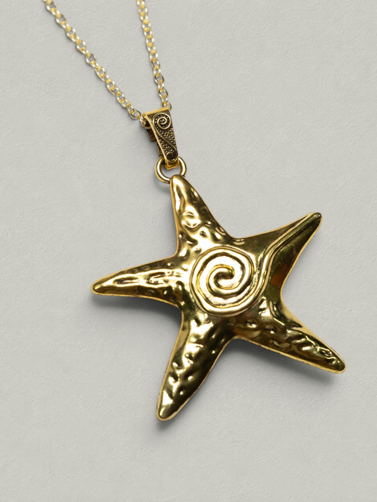 Golden Starfish Necklace