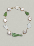 Seafoam Pearl Sea Glass Choker