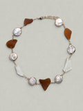 Driftwood Pearl Sea Glass Choker.