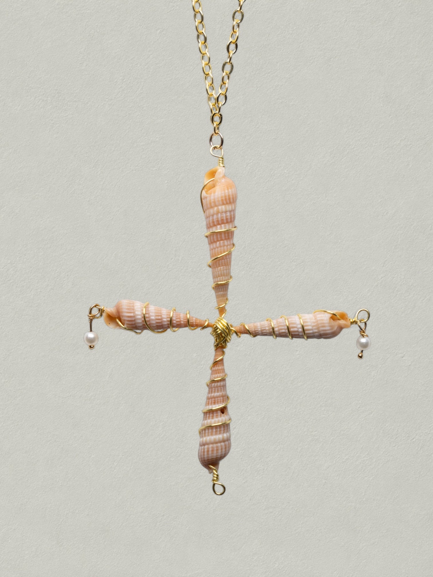 Shell Cross Necklace