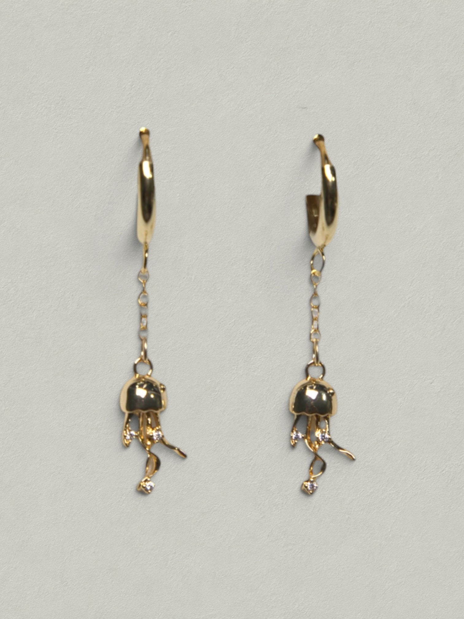 Golden Jellyfish Dangles