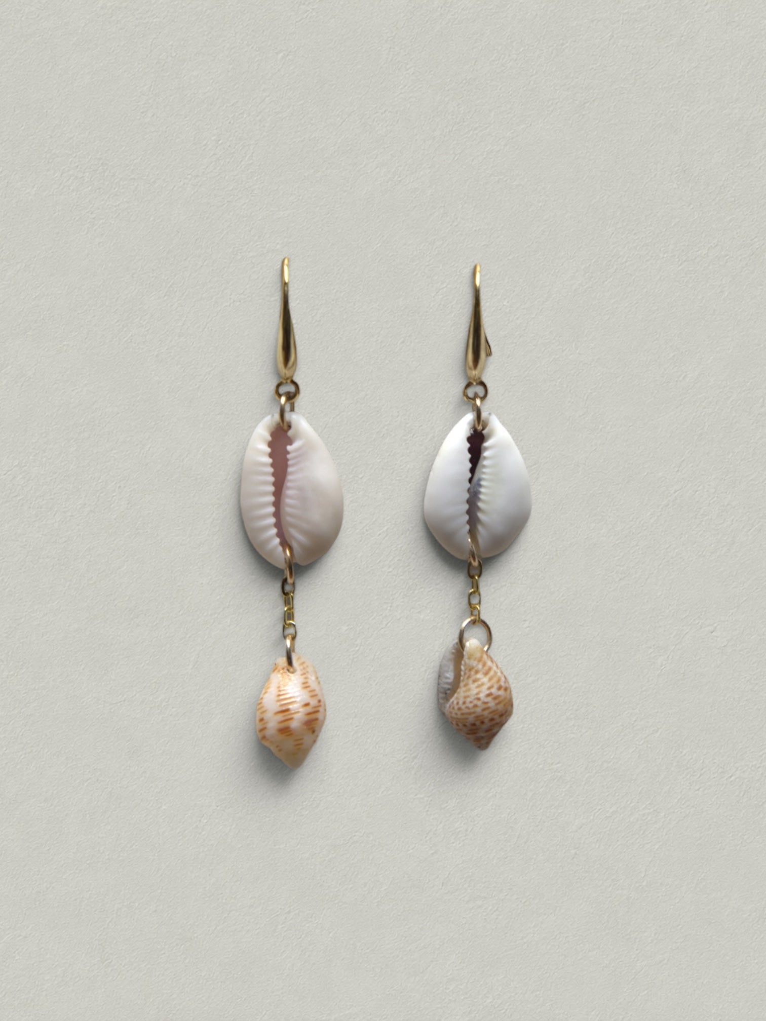 Coastal Cowrie Shell Earrings