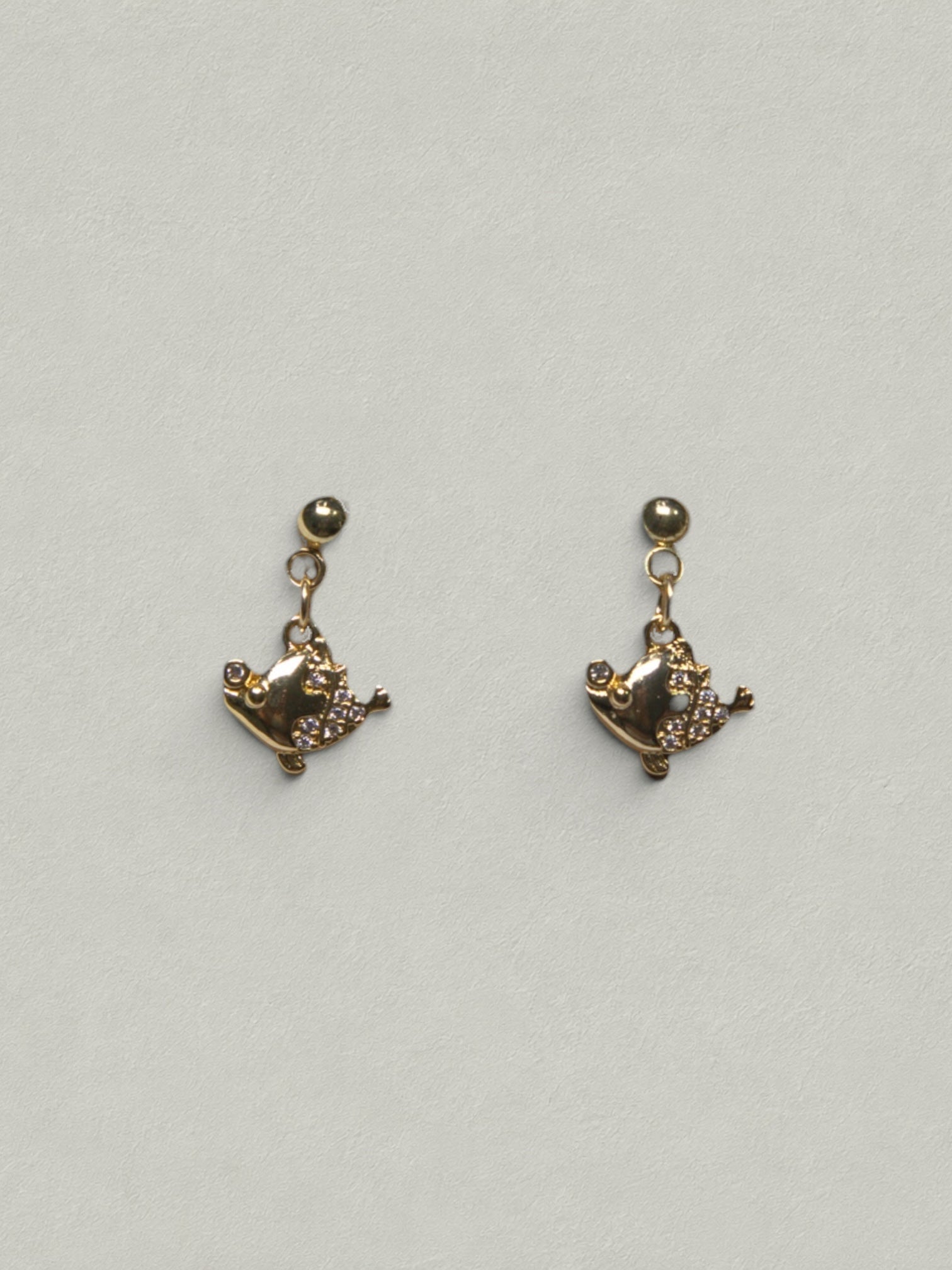 Golden Pufferfish Studs