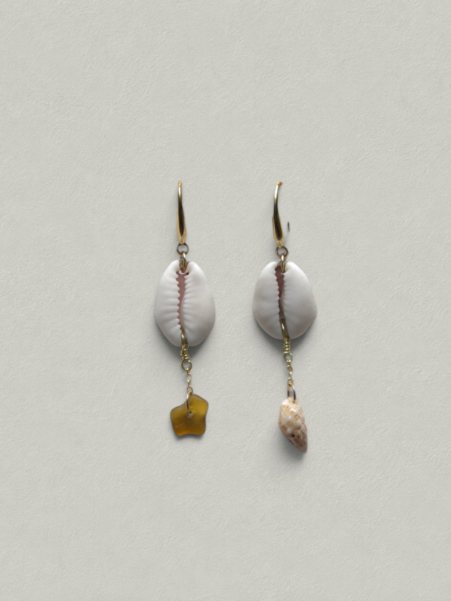 Ocean Drift Cowrie Earrings